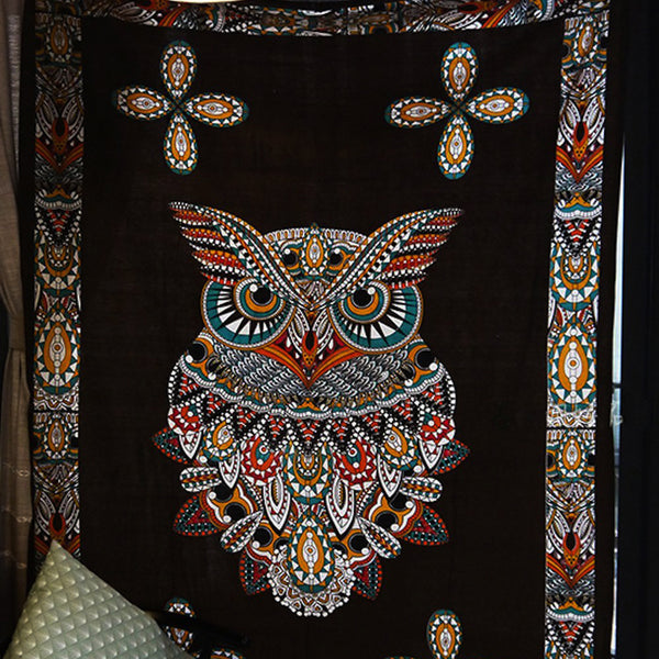 Tenture " Crazy Owl "