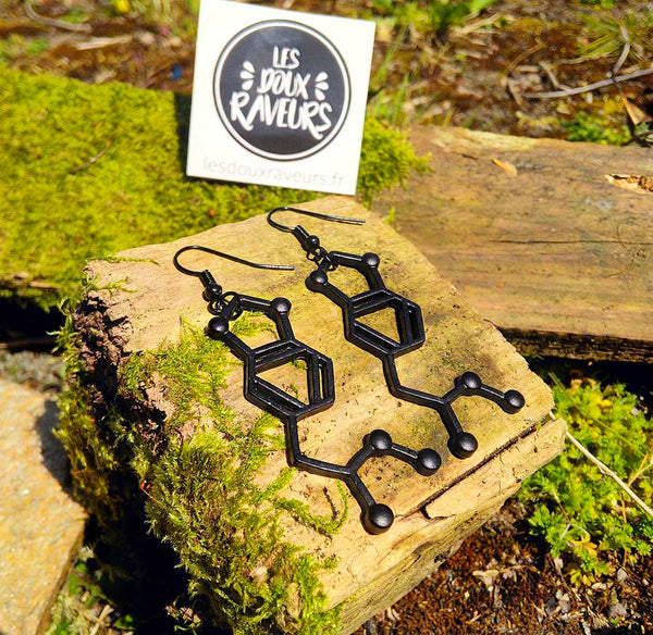 Boucles d'oreilles MDMA ( Collection molecule ) - Les Doux Raveurs