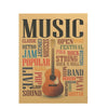 Poster kraft "On Music" - Les Doux Raveurs
