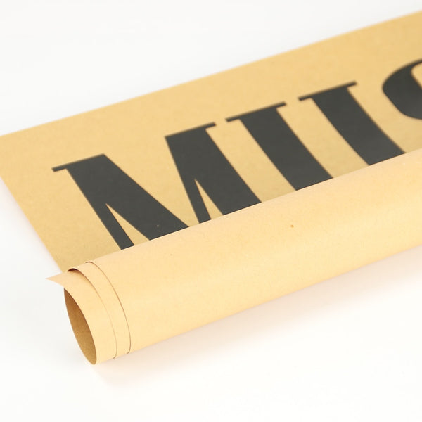 Poster kraft "On Music" - Les Doux Raveurs